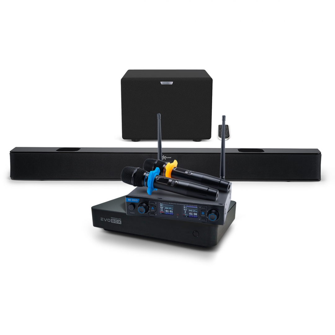 Hi-End караоке-система EVOBOX Premium + EvoSoundBar (саундбар с караоке) в Пыть-Яхе