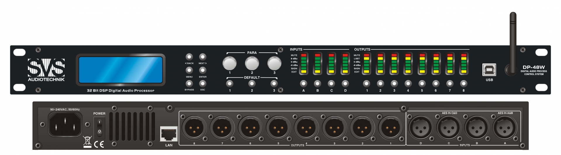 SVS Audiotechnik DP-48W Цифровой процессор: 4 входа 8 выходов в Пыть-Яхе