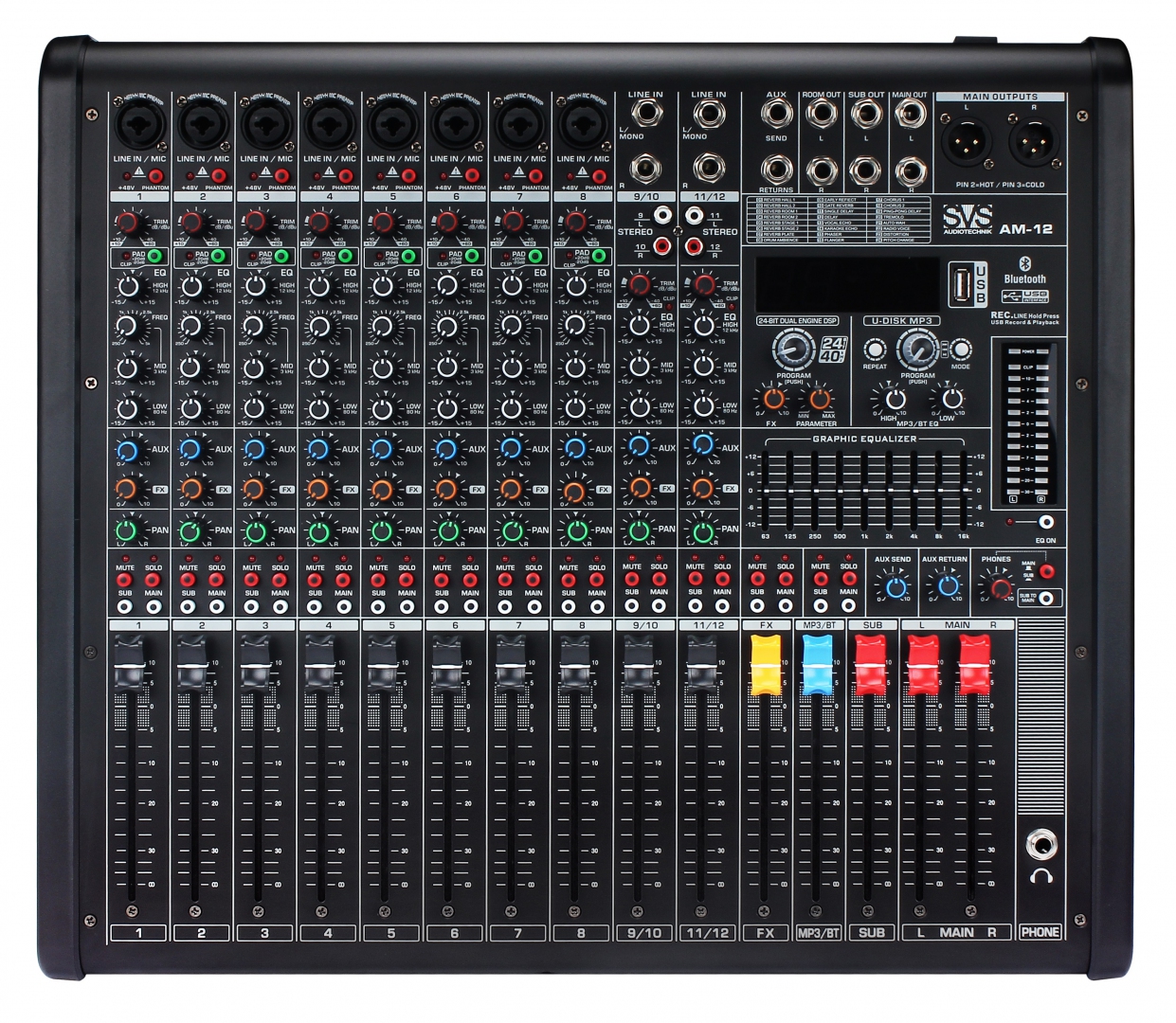 SVS Audiotechnik mixers AM-12 Микшерный пульт аналоговый, 12-канальный в Пыть-Яхе