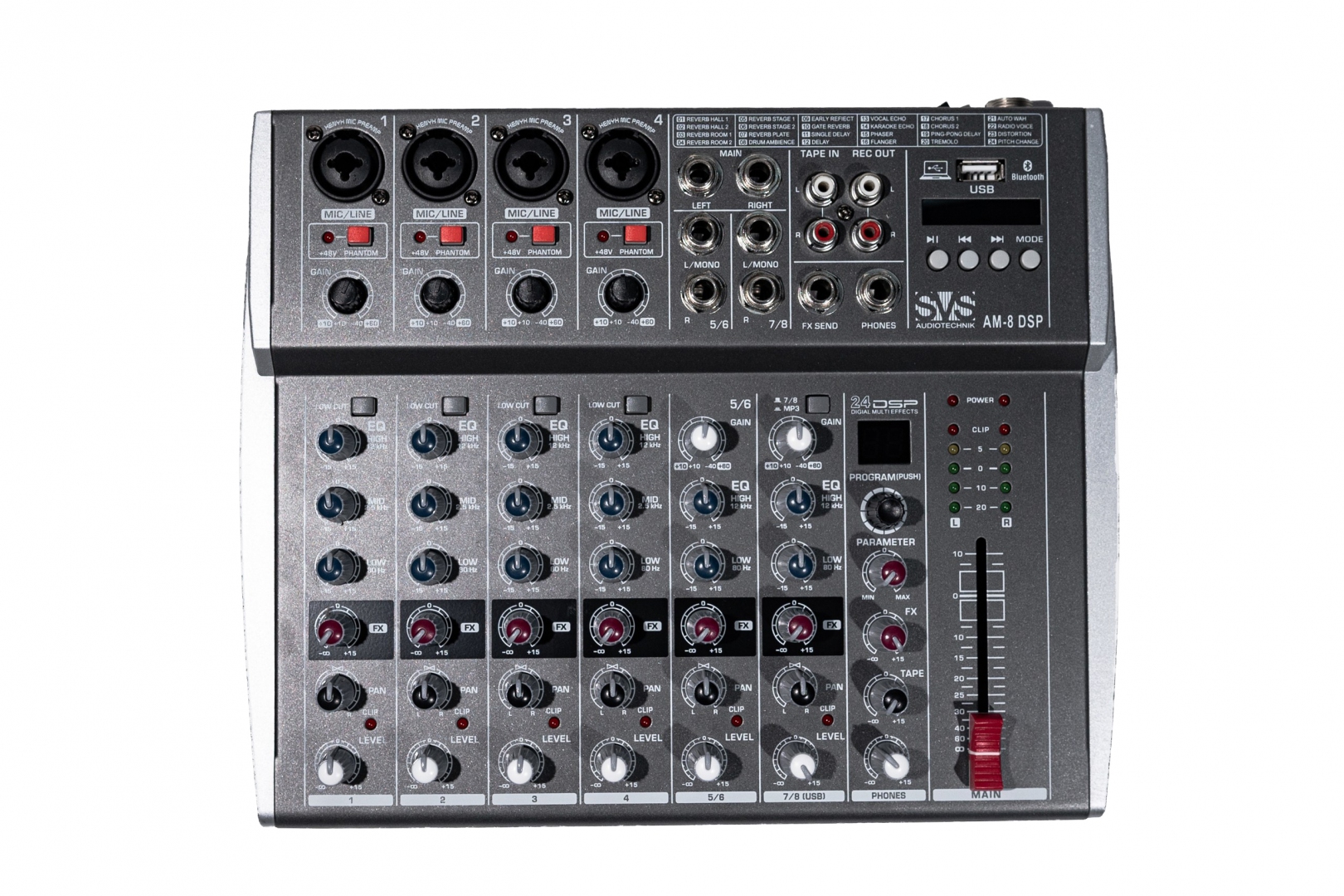 SVS Audiotechnik mixers AM-8 DSP Микшерный пульт аналоговый, 8-канальный в Пыть-Яхе